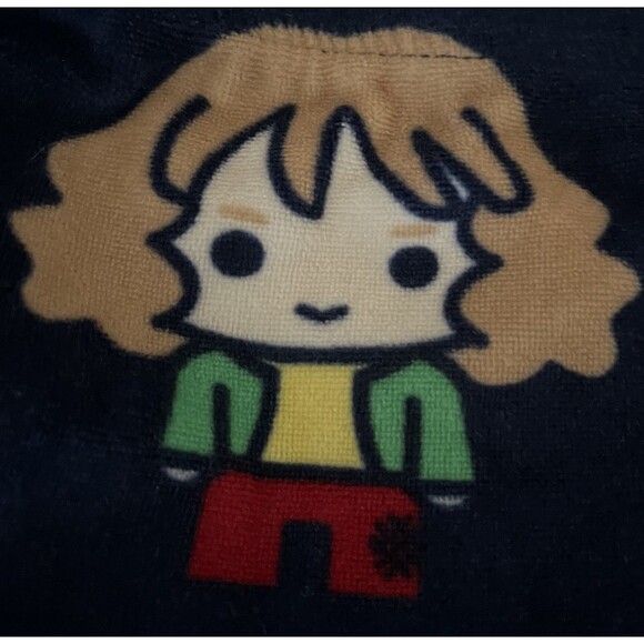 Harry Potter Pajama Pants Women's M Chibi Navy Fleece Jogger Sleepwear Lounge - Picture 8 of 16